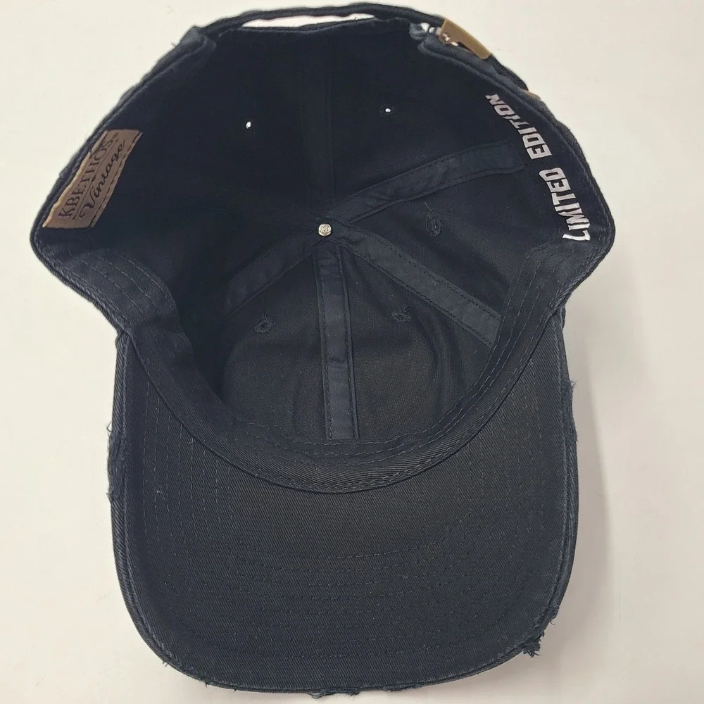 Rowdy Roost Music Fest Hat Strapback Black Distressed Peltzer Winery Festival
